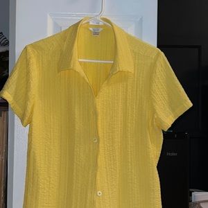 Yellow Christopher & Banks Blouse